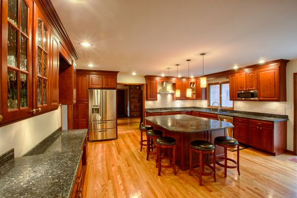Cherry Kitchen Cabinet Repair in Decatur