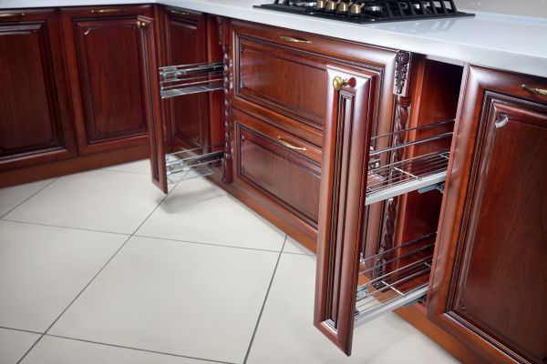 Cherry Cabinet Refacing in Decatur