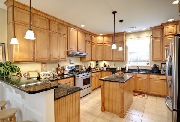 Maple Kitchen Cabinet Repair in Decatur